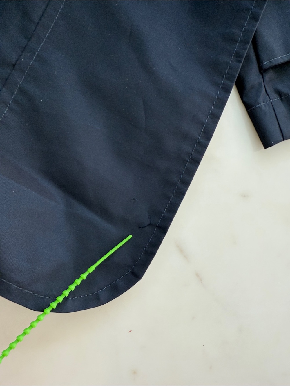 COLE HAAN 'Travel Package' Hooded Rain Jacket in Indigo - Picture 16 of 16
